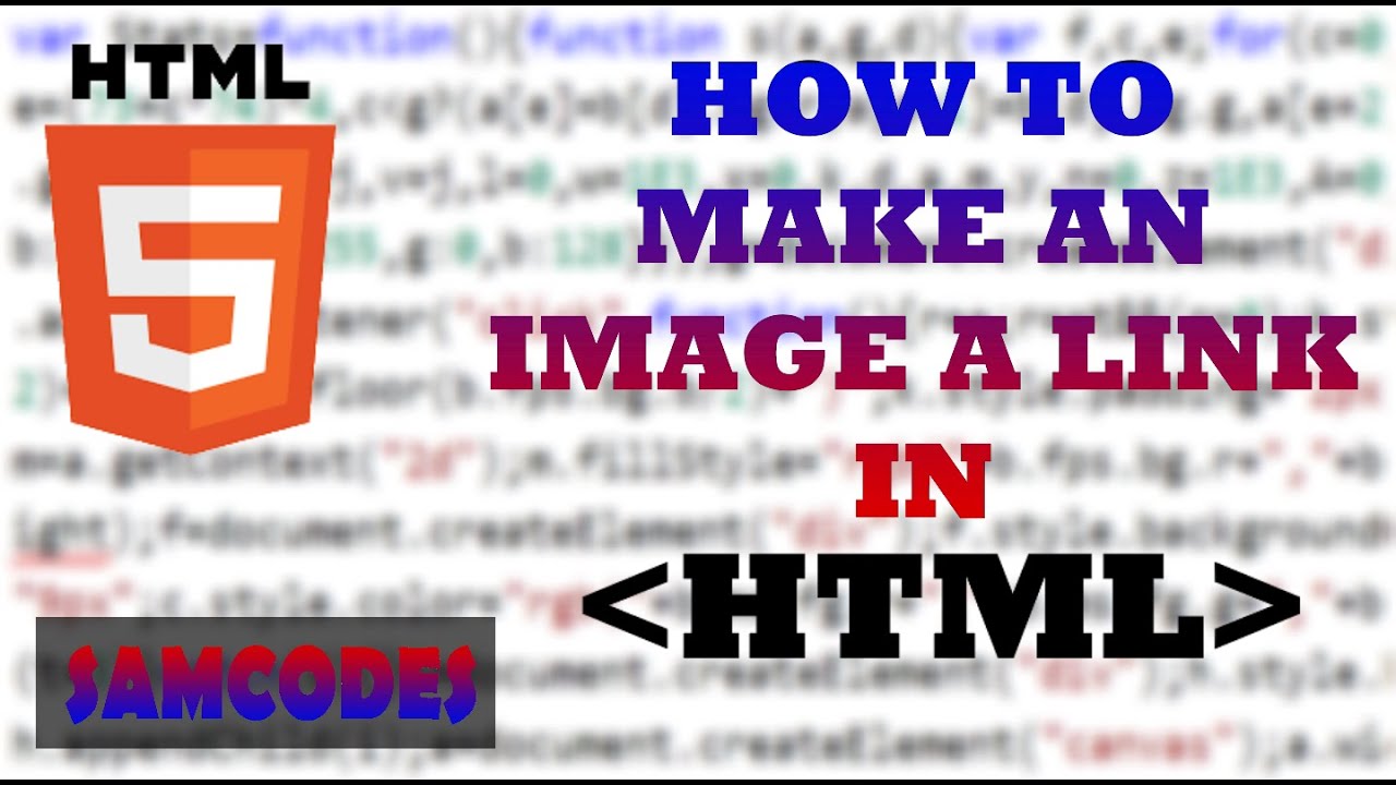 How to make an image a link in HTML - YouTube