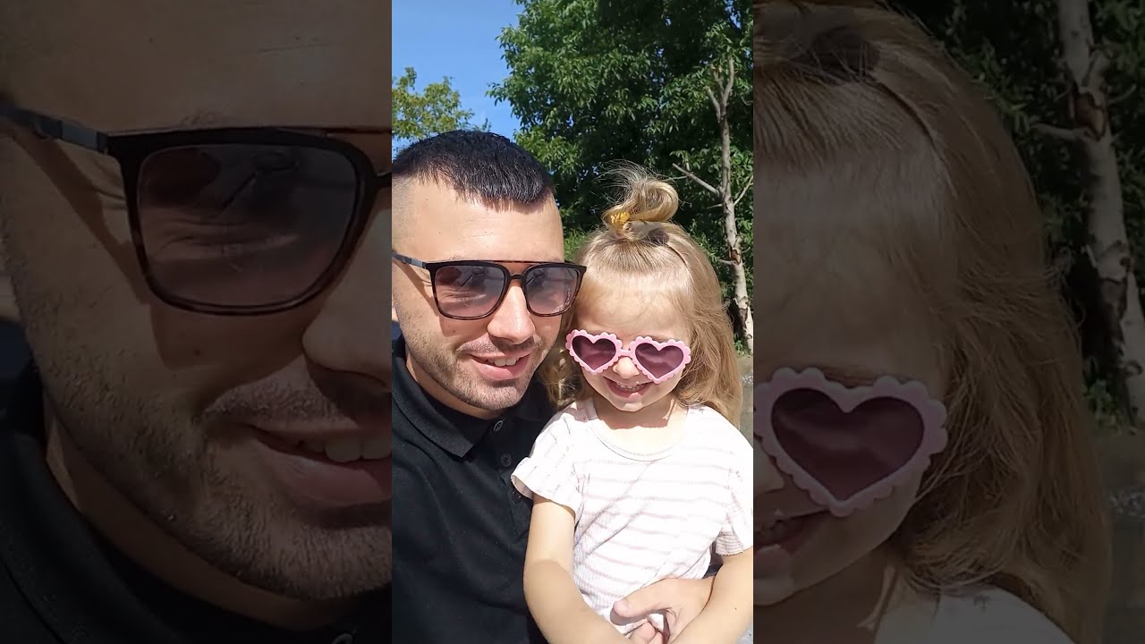 Milana And Dad Baby Sister