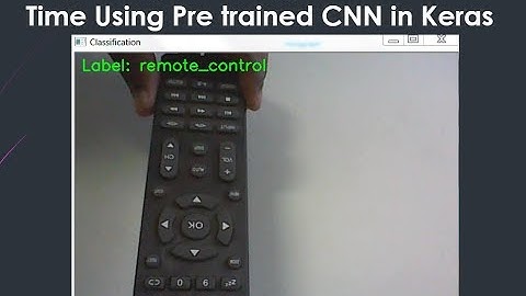 single Object recognition in Real-time using Pre-trained CNN in Keras