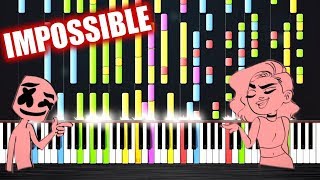 Marshmello & Anne-Marie - FRIENDS - IMPOSSIBLE PIANO by PlutaX chords