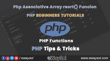 Php Associative Array rsort() Funcion | PHP Beginners Tutorials | PHP Tips & Tricks | Code | eWaySol