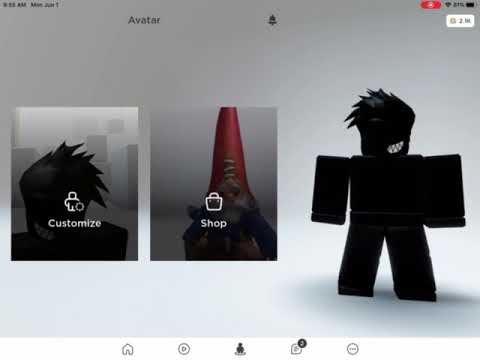 How To Make Your Avatar All Black On Mobile Out Dated Youtube - how to make yourself black in roblox