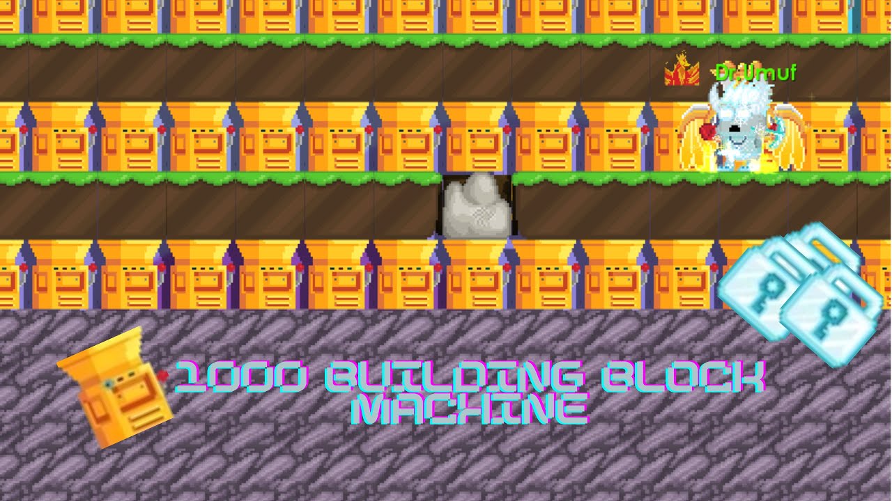 Profiting From 1000 BUILDING BLOCK MACHINE! (GROWTOPIA) YouTube
