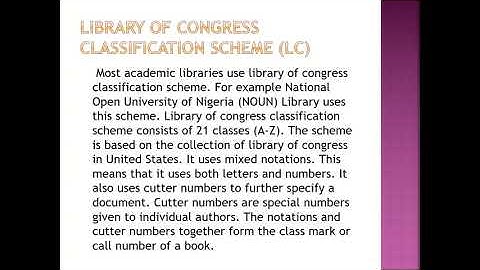 GST 104 Module 3 Unit 2 Small:  Classification Schemes