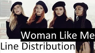 Little Mix ~ Woman Like Me ~ Line Distribution (with Background Vocals counted)