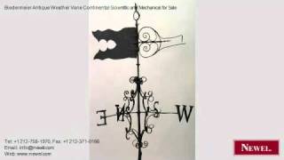 http://www.newel.com - Newel.com: Biedermeier Antique Weather Vane Continental Scientific and Mechanical for Sale (Newel Art 