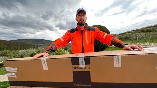 Unboxing Husqvarna 535 RX and starting it for the first time . ( Motocoasa Husqvarna.)