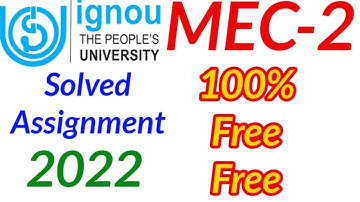 MEC-2 | MEC-2 solved assignment 2021-2022 | Technical Madam ||