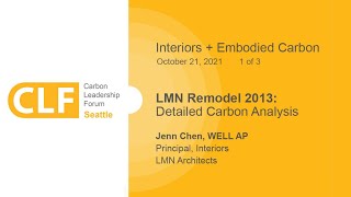 Jenn Chen Of Lmn Architects Presents On Interiors Embodied Carbon
