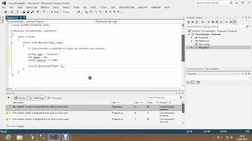 4 - C# - Concatenação - Variáveis: string, int, double