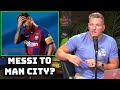 Pat McAfee Reacts To Messi Wanting To Play For Man City