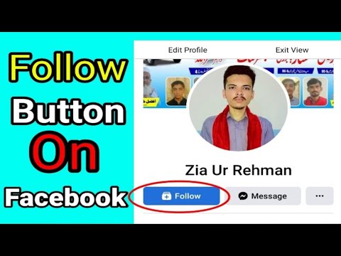 How To Add Follow Button On Facebook 2022 follow button on facebook 2022 technical zia khan
