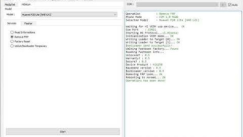 P20 lite FRP EDL MODE E-GSM TOOL