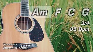 Acoustic Guitar Backing Track Romantic Song with Cajon in A Minor