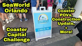 SeaWorld Orlando Coaster Capital Challenge / 2023 Roller Coaster Construction Update 5.11.22