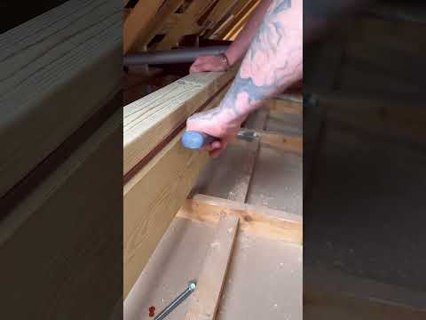 How to pack out your steels for floor joists #how #diy #howto #tips #shorts #construction #asmr