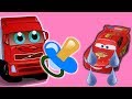 Lightning McQueen Baby Crying Mack Truck Disney Cars Kids Mcqueen Wants Pacifier Video For Kids 