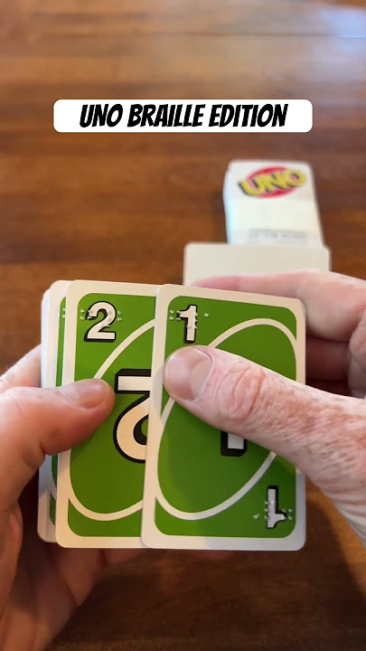 UNO Braille Edition for the Blind #braille #blind #uno #accessibility