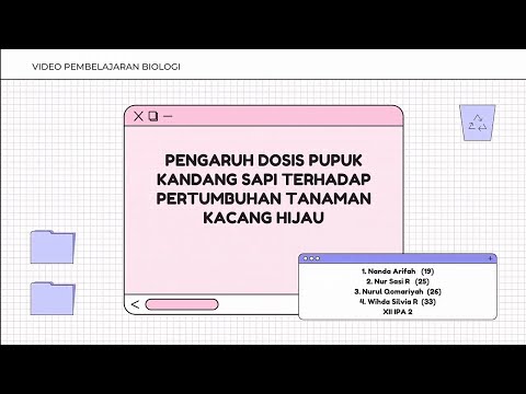 Video: Bagaimana pupuk kandang mempengaruhi pertumbuhan tanaman?