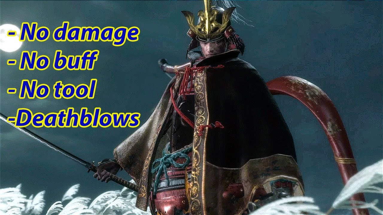 Sekiro vs Genichiro all form ( deathblows, no tool, no buff, no damage )