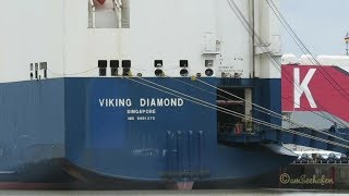 car carrier VIKING DIAMOND 9V7988 IMO 9481075 Emden RoRo cargo seaship Autotransporter