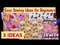 3 Amazing Sewing Projects for Beginners | DIY Sewing Project For Scrap Fabric | Pencil Pouch Making