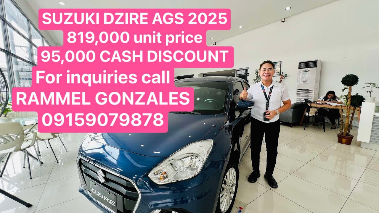 SUZUKI DZIRE AGS 2025 MODEL WITH LATEST BIG CASH DISCOUNT AND LOW