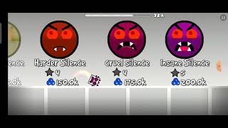 all the difficulty faces in geometry dash.