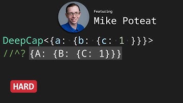 Capitalize Nest Object Keys with Mike Poteat - TypeScript Type Challenges #9775 [HARD]