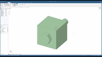 [SpaceClaim] ボルト・ナット締結体の簡単なモデル作成 (Creating a simple model of a bolt/nut assembly)