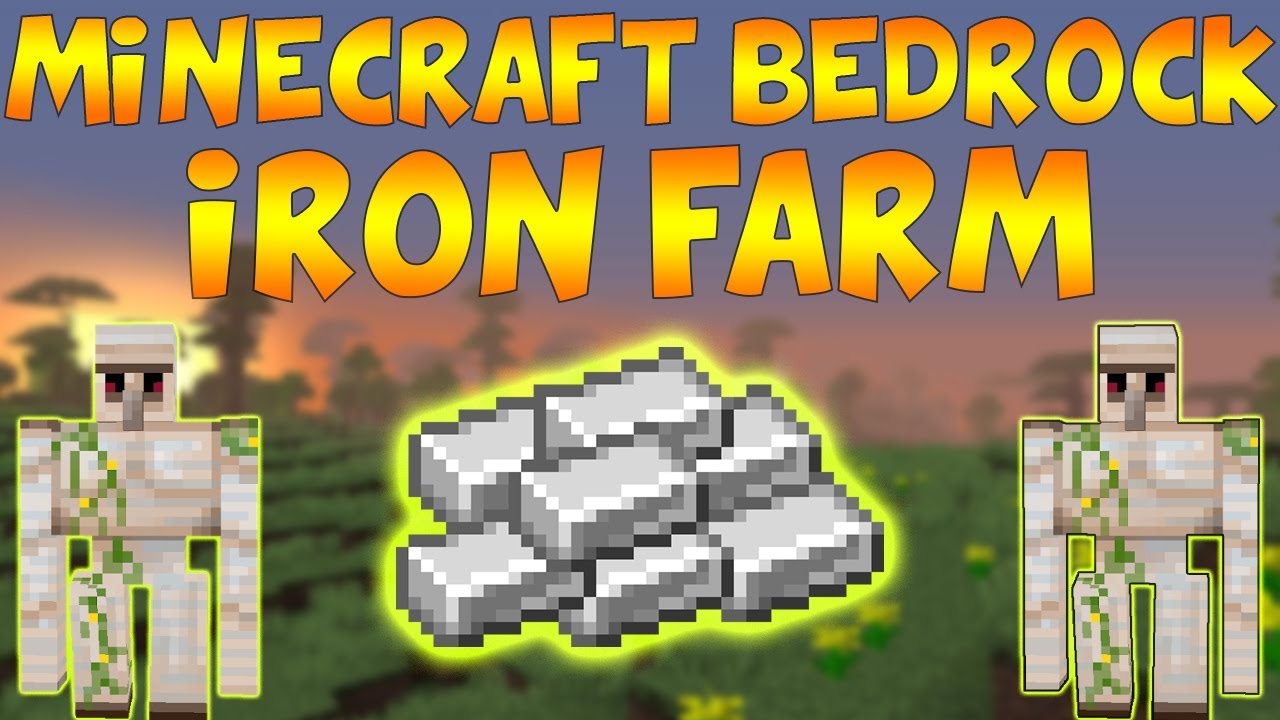 How To Make A Iron Farm In Minecraft Bedrock