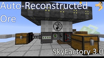 SkyFactory 3.0 - Modded Minecraft #8: Automatic Ore using Atomic Reconstructor