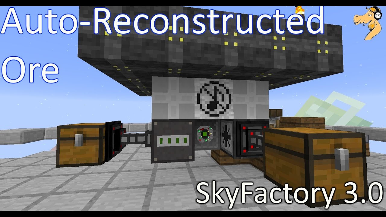 SkyFactory 3.0 - Modded Minecraft #8: Automatic Ore using Atomic  Reconstructor - YouTube