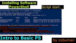 Installing Software through Power Shell, Intro to powershell scripts screenshot 4