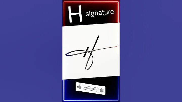 H signature style #shorts #signature