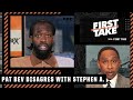 Pat Bev disagrees with Stephen A. over the Warriors matching up with the Celtics | First Take