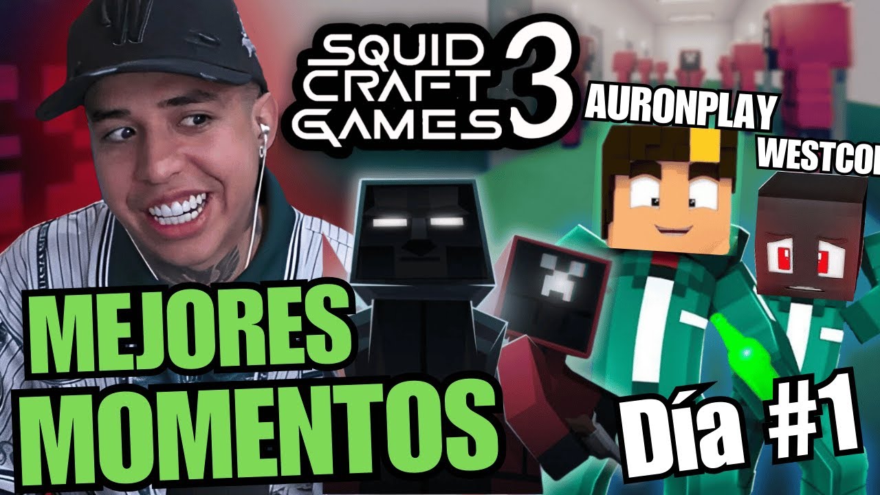 MEJORES MOMENTOS DE WESTCOL EN LOS SQUID CRAFT GAMES 3🤣🐀 DÍA #1 🧀