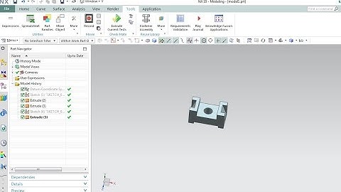 Siemens Nx CAD Basic Modeling tutorial for beginner part 3  NX 10