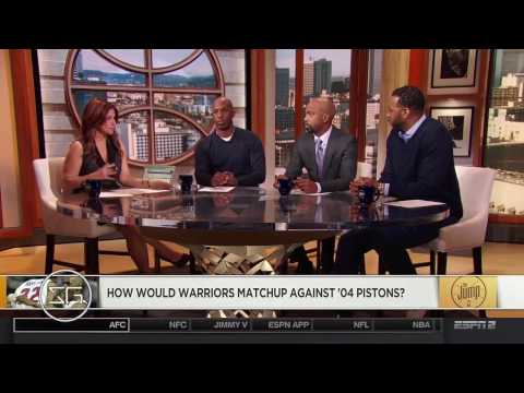 How would Warriors matchup against '04 Pistons? | ESPN The Jump (12.08.2016)