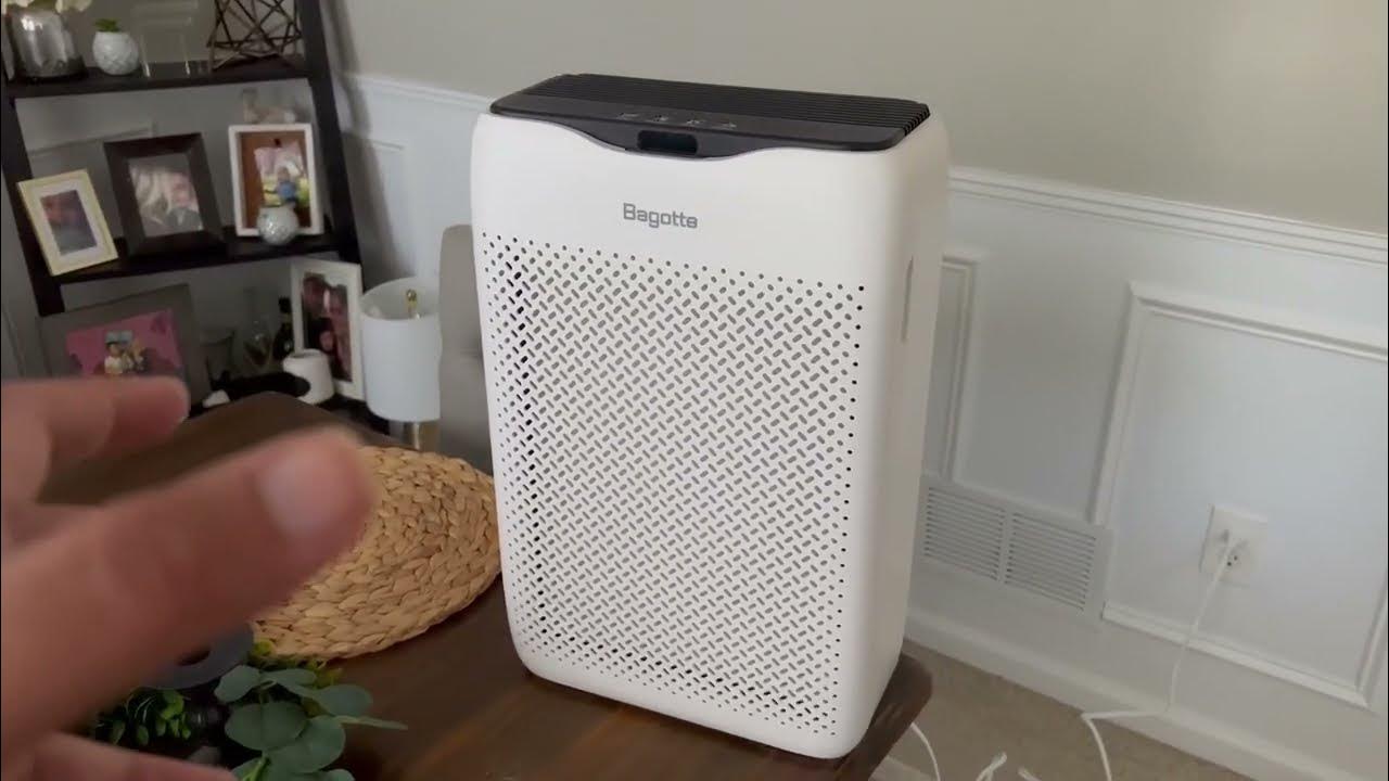 Air Purifier for Large Room, Bagotte H13 True HEPA Filter Air Purifier, See how it works! Great
