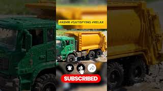Garbage Truck Toy Pressure Blast #ToyTruck #ASMR #CleaningSatisfying #ToyWash #PowerWashing