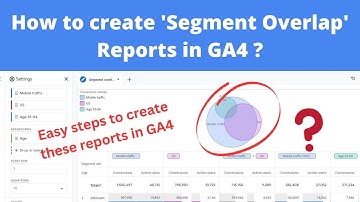 Segment Overlap Reports in GA4 | Quick and easy steps to create GA4 reports