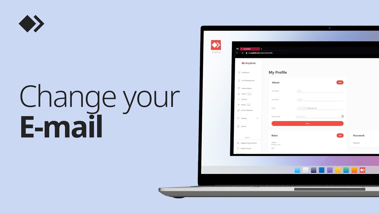How to Change Mail on Your AnyDesk Account