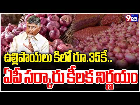 ఉల్లిపాయలు కిలో రూ.35కే.. ఏపీ సర్కారు కీలక నిర్ణయం | AP Government | Onions | 9Plus News
