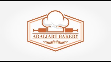How to Draw Bakery Logo with Monochrome Color in Corel Draw