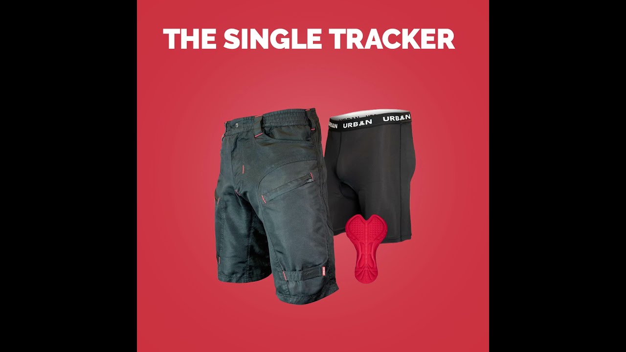THE SINGLE TRACKER Men's MTB Mountain Bike Shorts YouTube