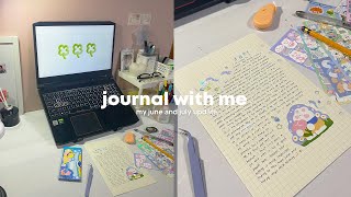 📓 journal with me w/ rain and piano bgm — my recent life update of june and july