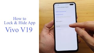 How to Lock and hide app in Vivo V19