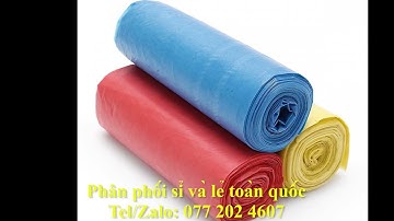 Túi rác tự huỷ màu đen size lớn 64 x78cm