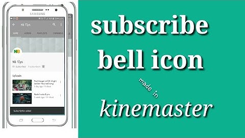 How to make Subscribe & Bell icon Intro!! Easiest step by step Tutorial  《Nb tips》 kinemaster